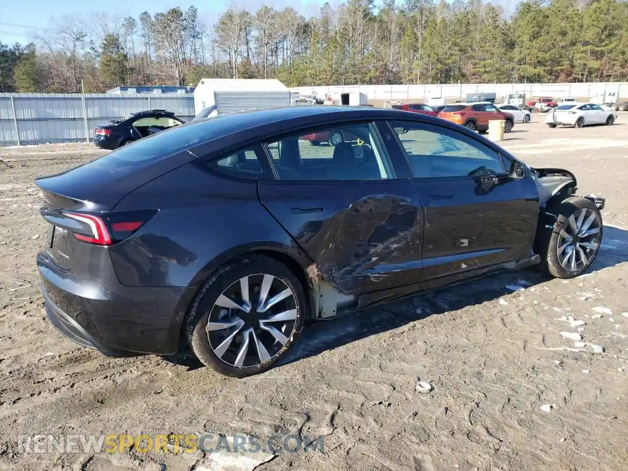3 Photograph of a damaged car 5YJ3E1EB5RF808955 TESLA MODEL 3 2024