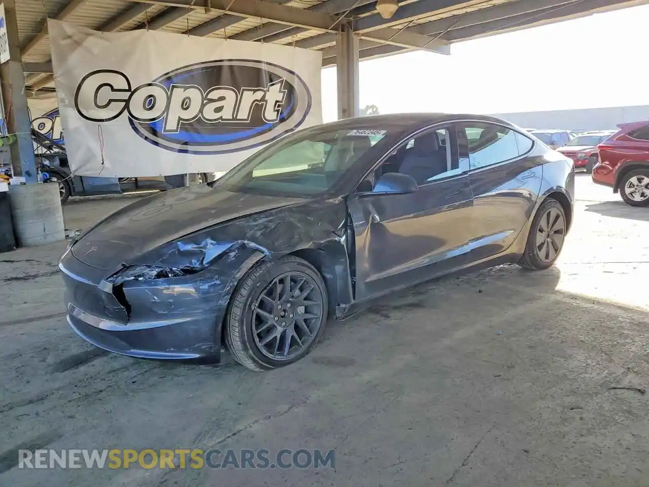 1 Photograph of a damaged car 5YJ3E1EB5RF809829 TESLA MODEL 3 2024
