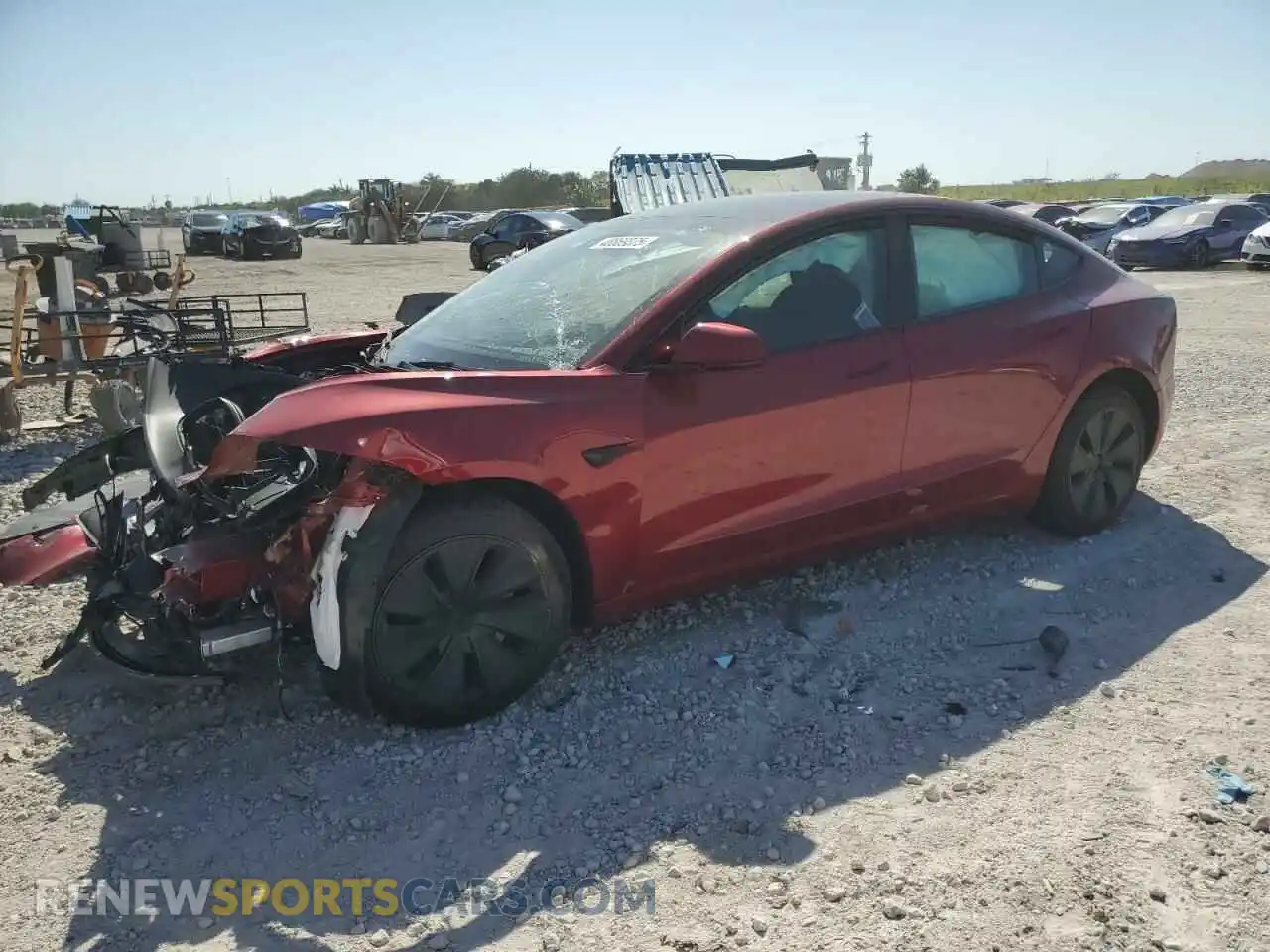1 Photograph of a damaged car 5YJ3E1EB5RF813234 TESLA MODEL 3 2024