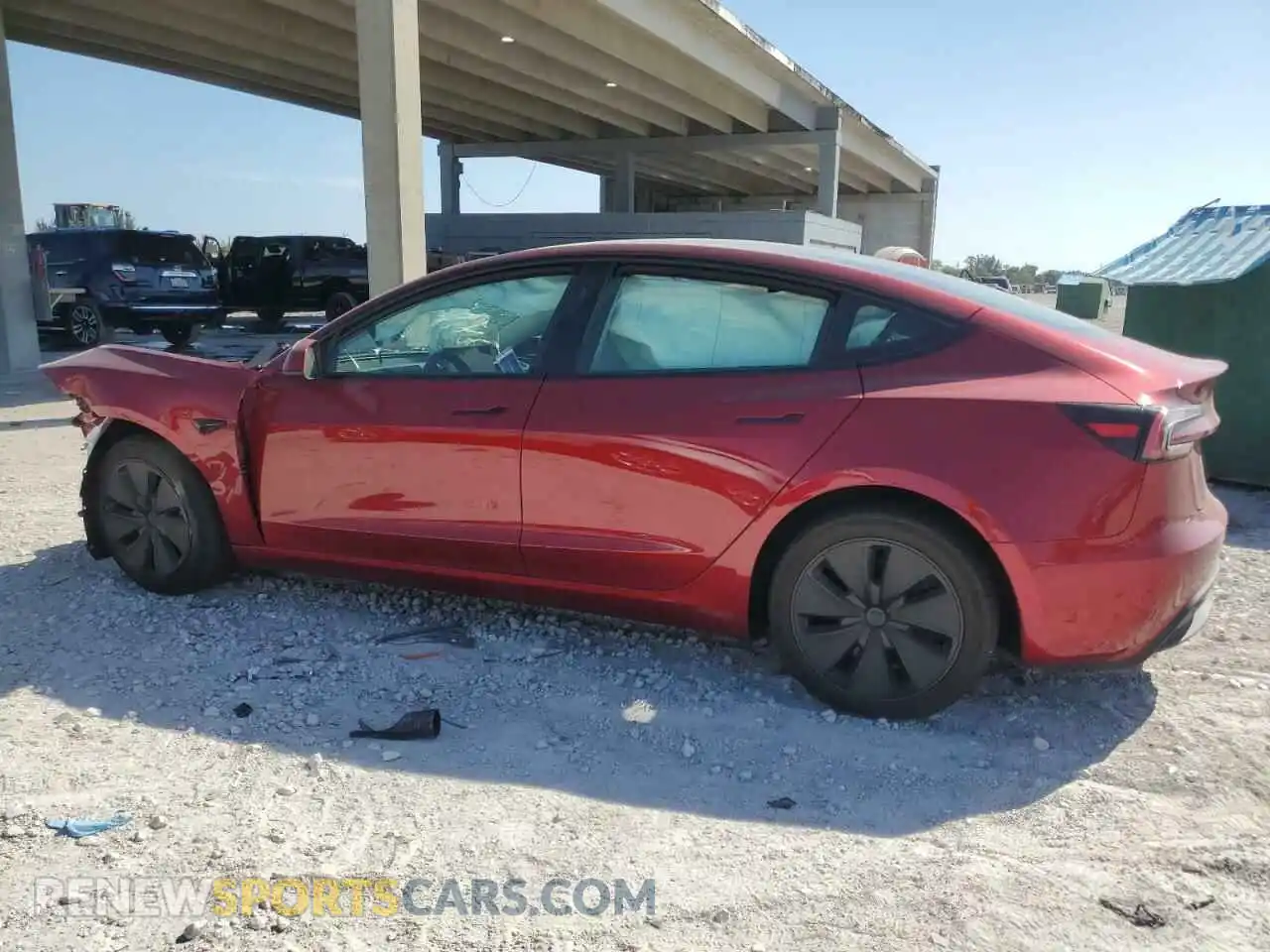 2 Photograph of a damaged car 5YJ3E1EB5RF813234 TESLA MODEL 3 2024