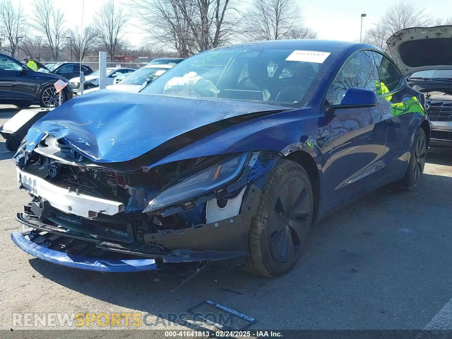 2 Photograph of a damaged car 5YJ3E1EB5RF819258 TESLA MODEL 3 2024