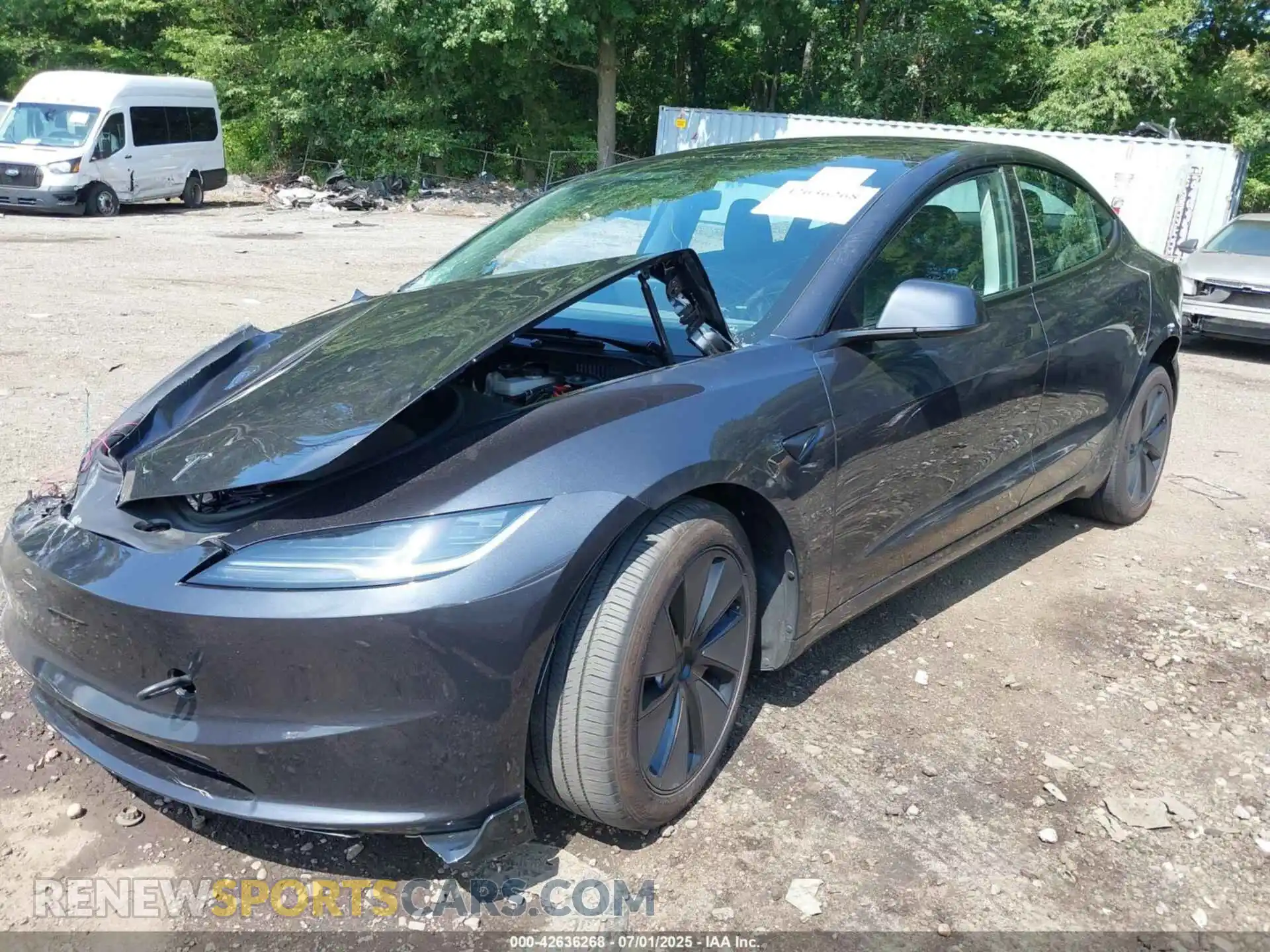 2 Photograph of a damaged car 5YJ3E1EB5RF832608 TESLA MODEL 3 2024