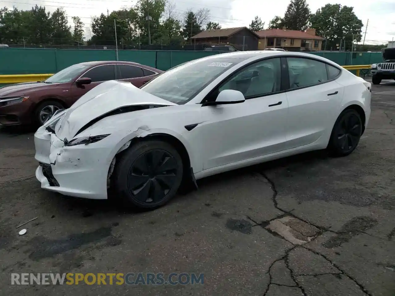 1 Photograph of a damaged car 5YJ3E1EB5RF832950 TESLA MODEL 3 2024