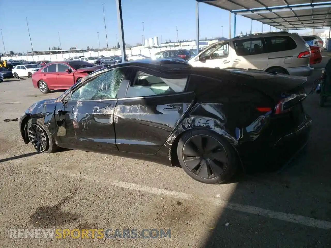 2 Фотография поврежденного автомобиля 5YJ3E1EB5RF834102 TESLA MODEL 3 2024