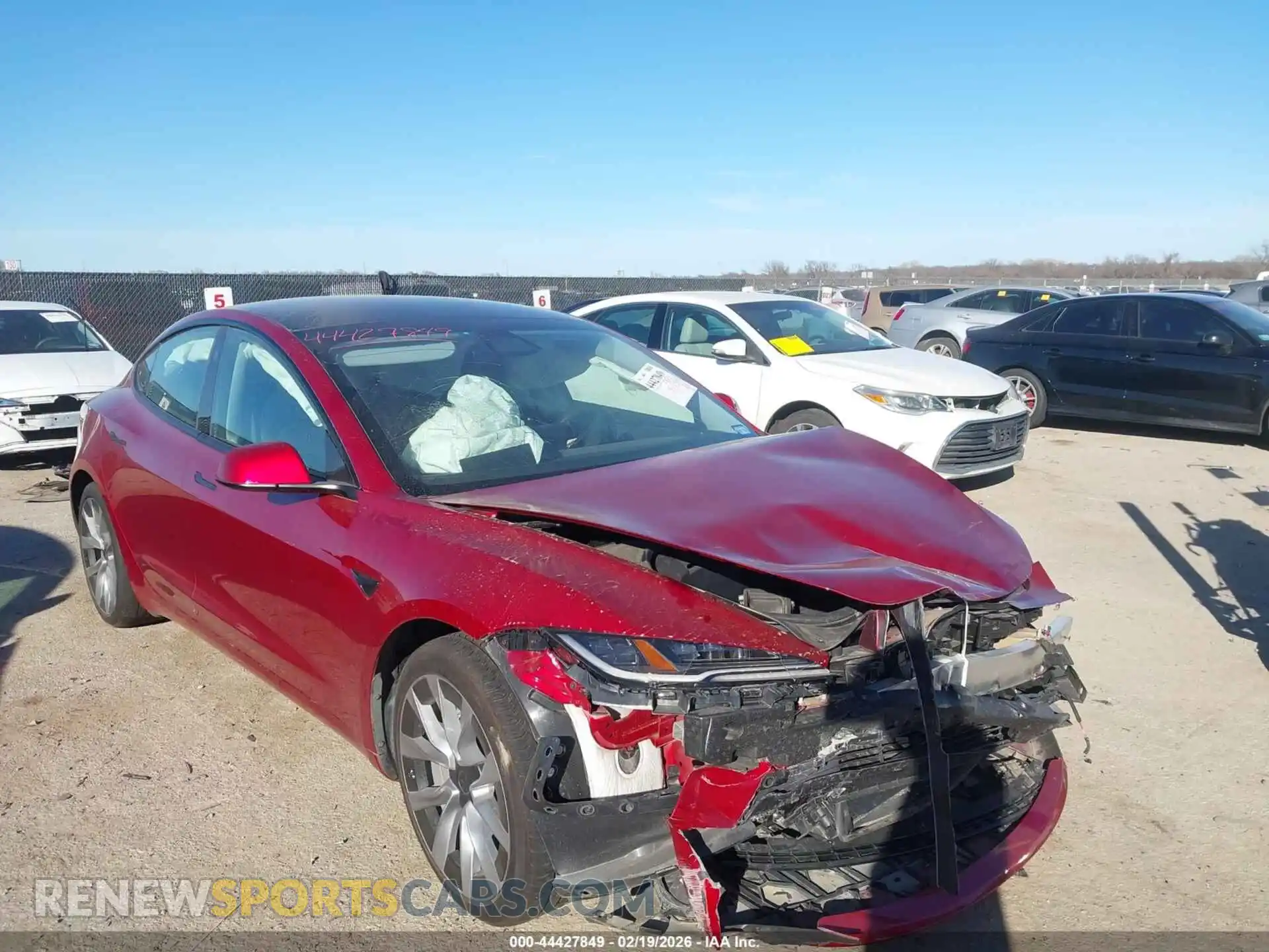 1 Photograph of a damaged car 5YJ3E1EB6RF737085 TESLA MODEL 3 2024
