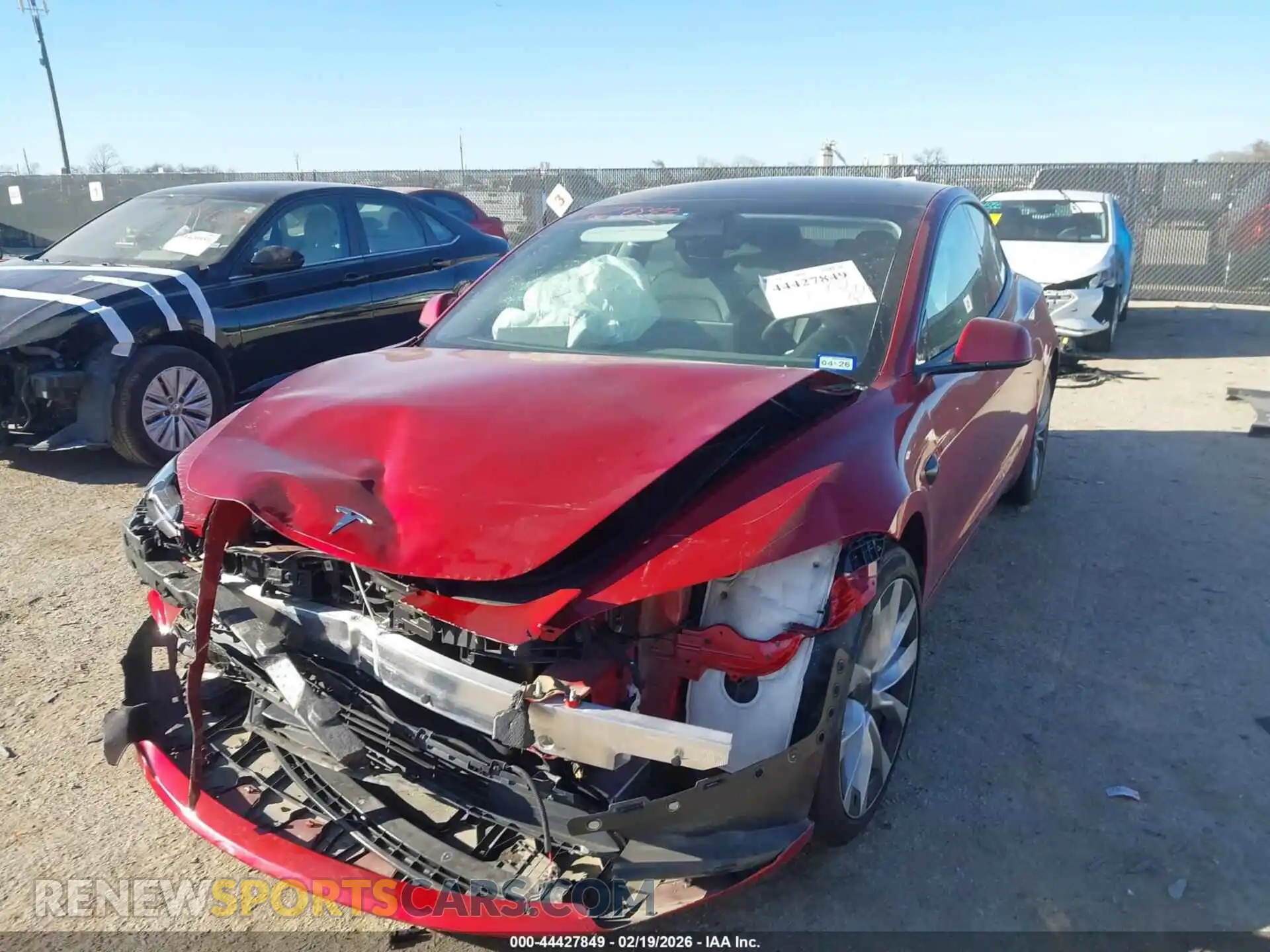2 Photograph of a damaged car 5YJ3E1EB6RF737085 TESLA MODEL 3 2024