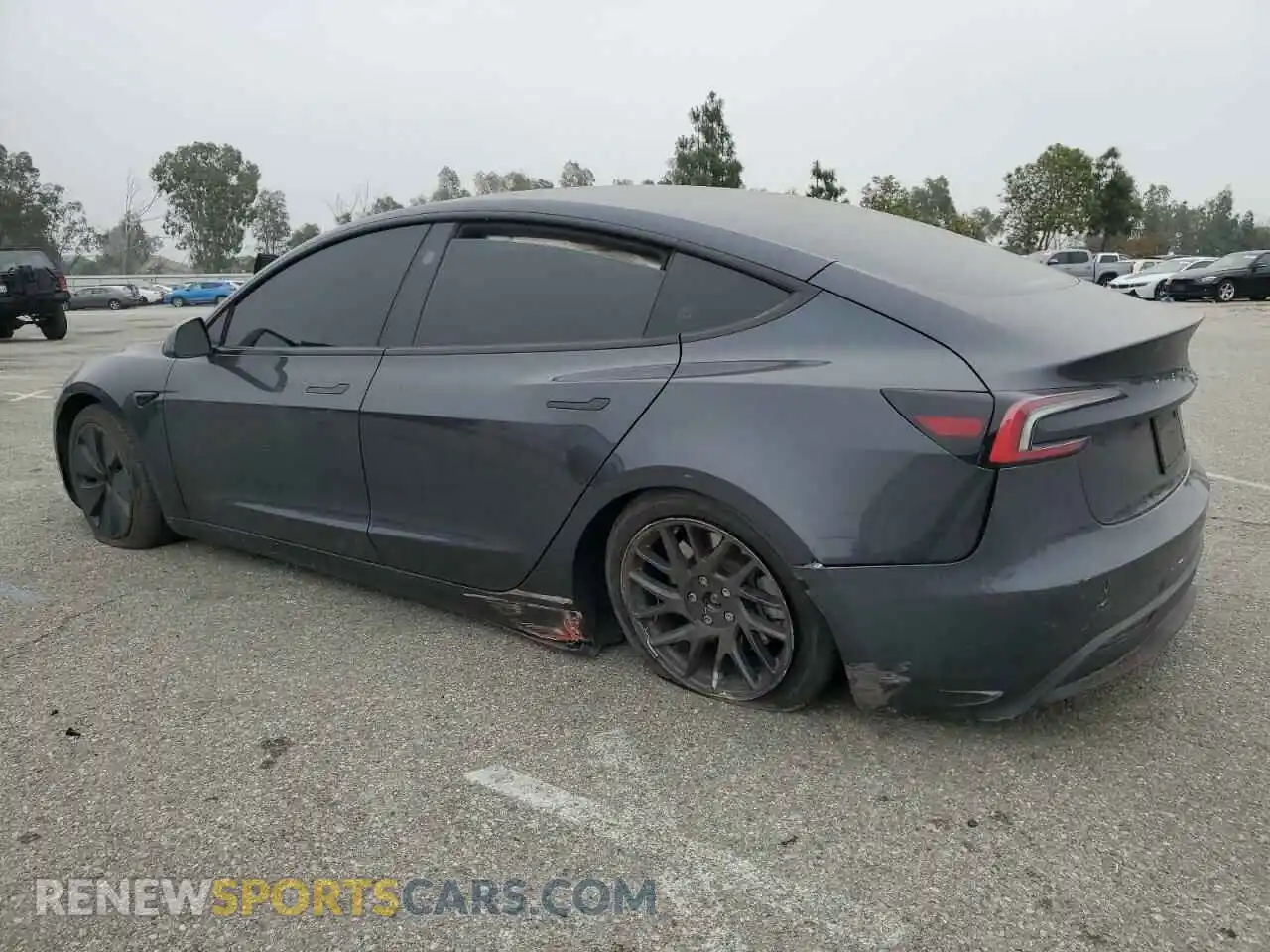 2 Photograph of a damaged car 5YJ3E1EB6RF787985 TESLA MODEL 3 2024