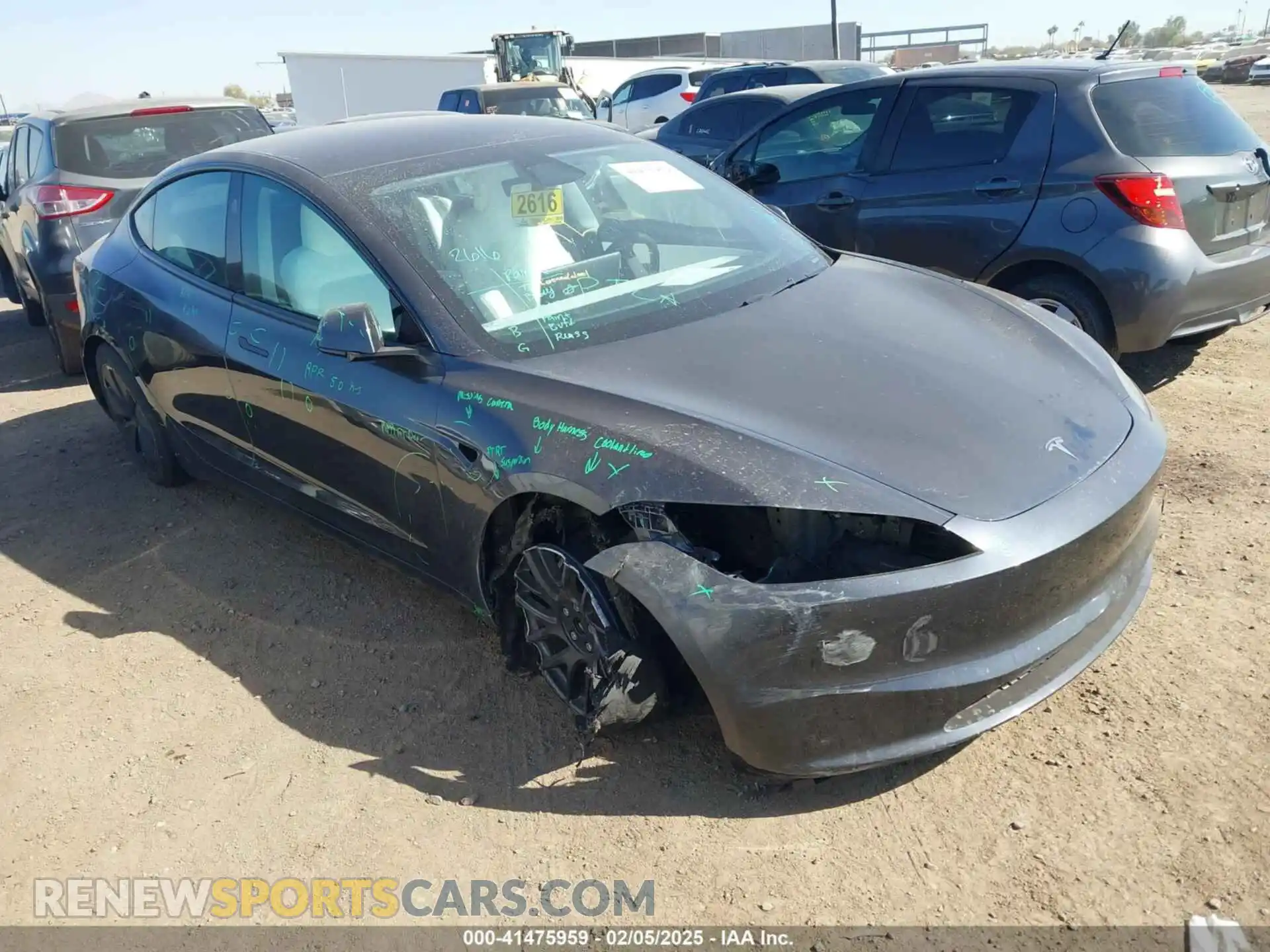 1 Photograph of a damaged car 5YJ3E1EB6RF808947 TESLA MODEL 3 2024
