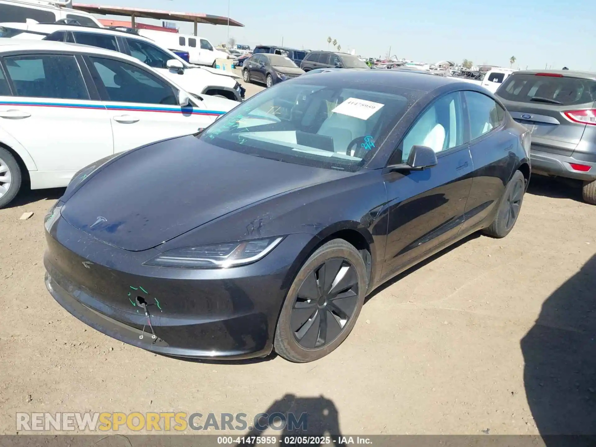 2 Photograph of a damaged car 5YJ3E1EB6RF808947 TESLA MODEL 3 2024