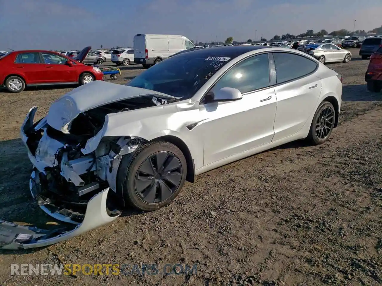 1 Photograph of a damaged car 5YJ3E1EB6RF813324 TESLA MODEL 3 2024