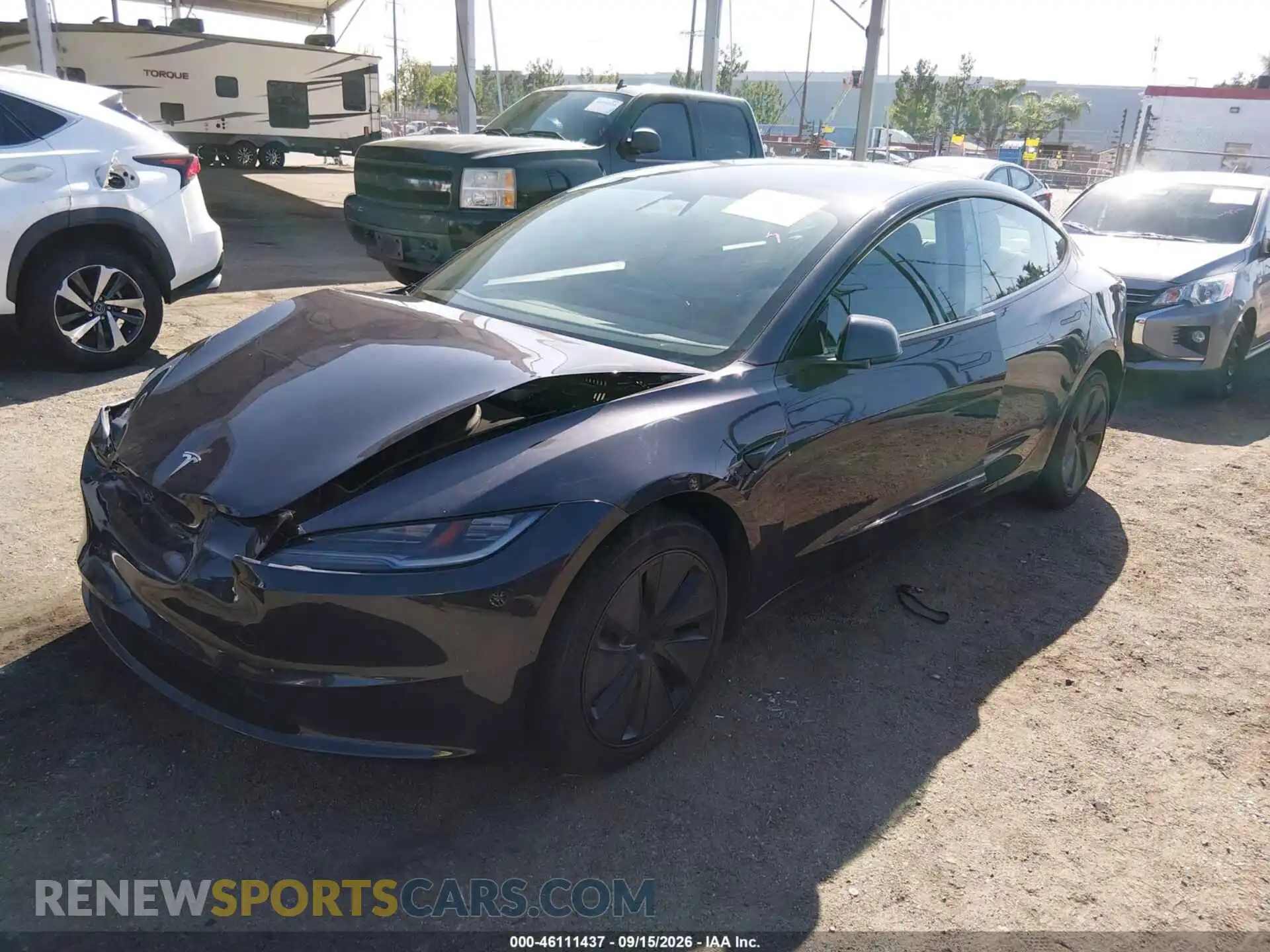 2 Photograph of a damaged car 5YJ3E1EB6RF814716 TESLA MODEL 3 2024