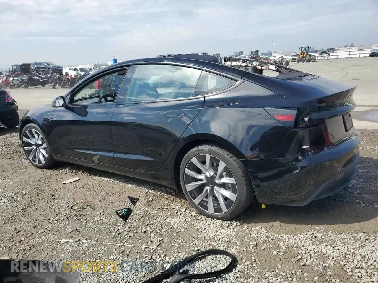 2 Photograph of a damaged car 5YJ3E1EB6RF827594 TESLA MODEL 3 2024