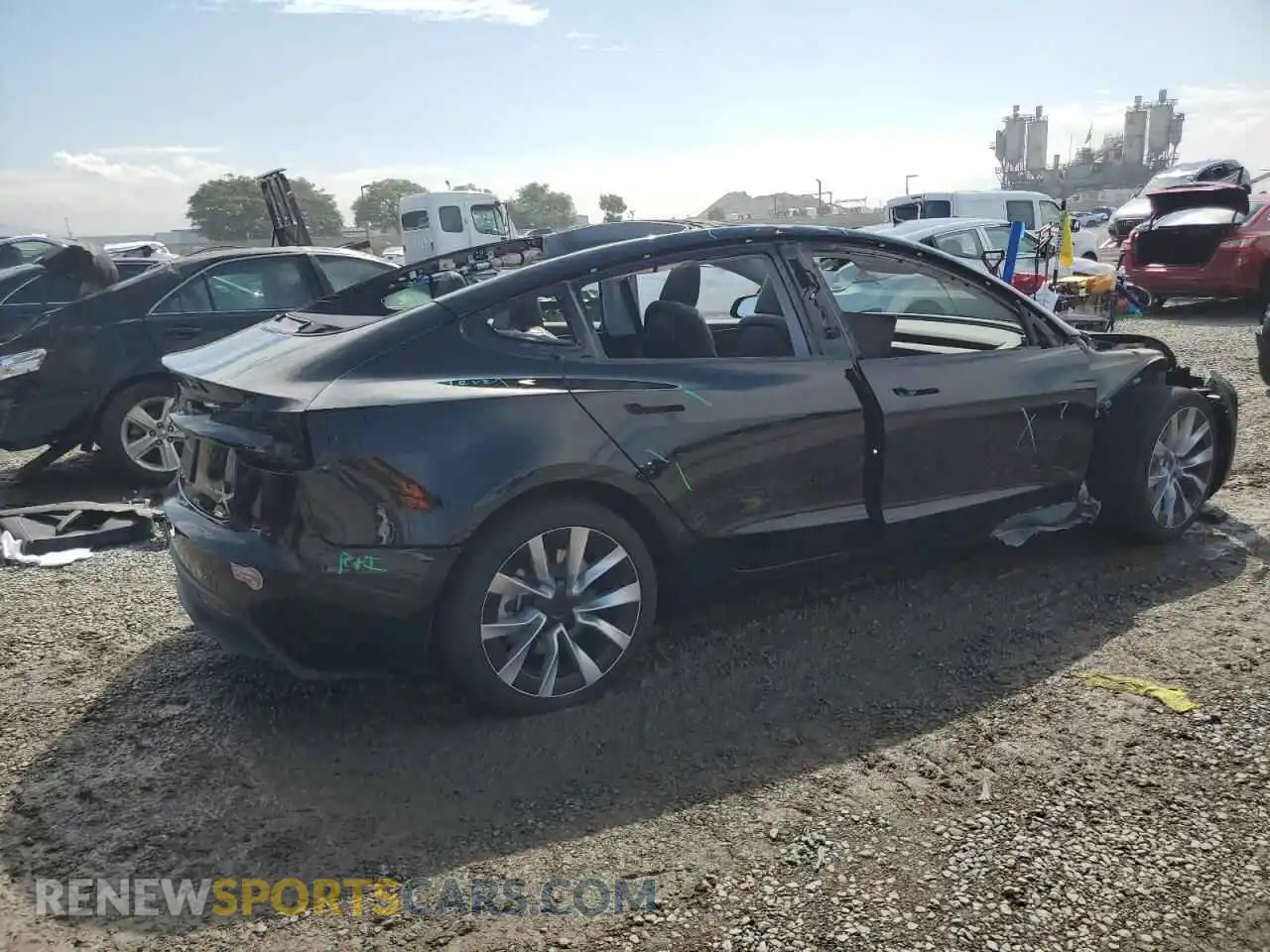 3 Photograph of a damaged car 5YJ3E1EB6RF827594 TESLA MODEL 3 2024