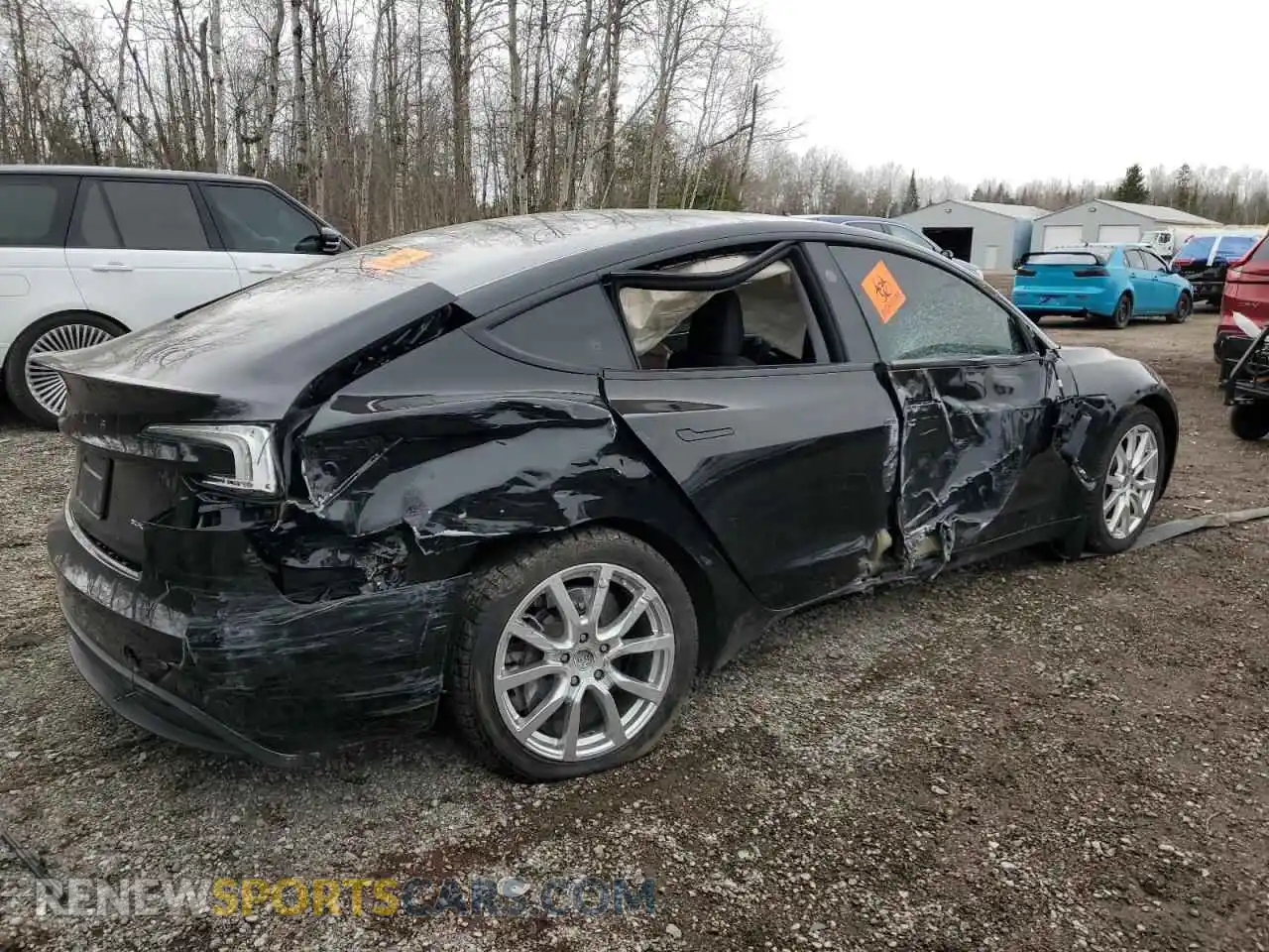 3 Photograph of a damaged car 5YJ3E1EB6RF850924 TESLA MODEL 3 2024