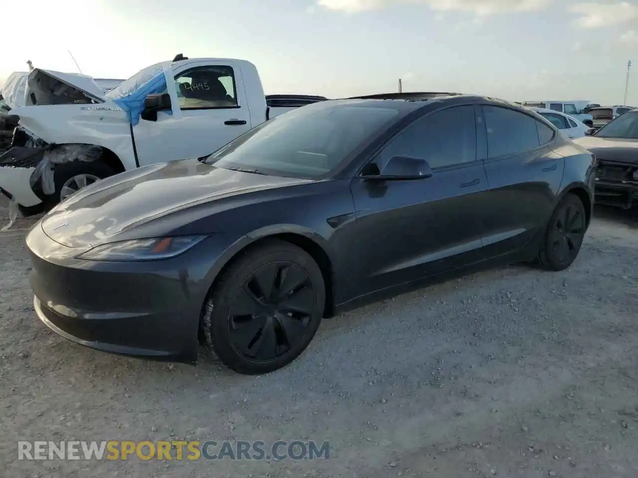 1 Photograph of a damaged car 5YJ3E1EB7RF735443 TESLA MODEL 3 2024