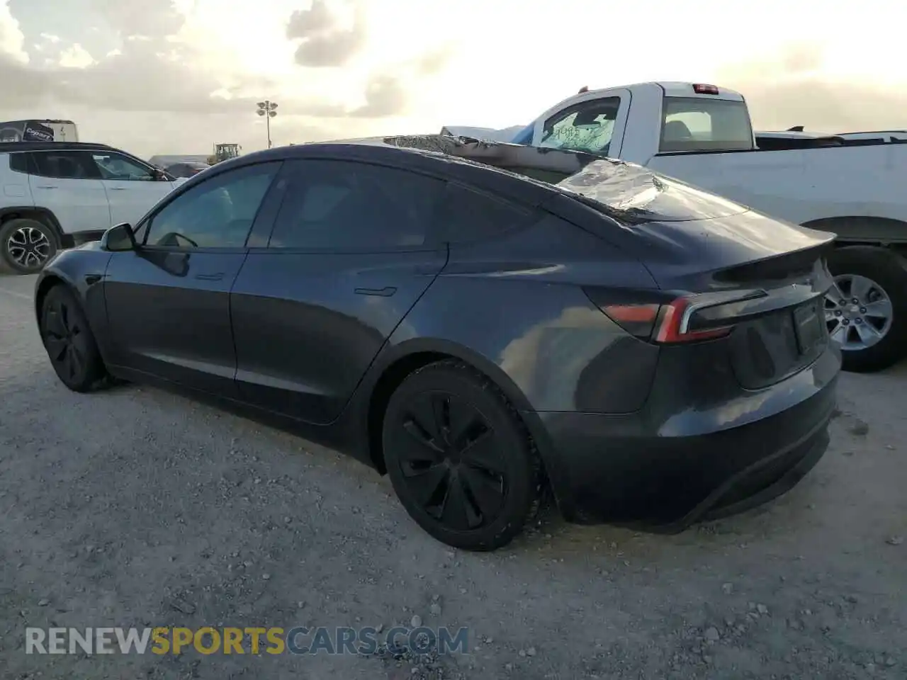 2 Photograph of a damaged car 5YJ3E1EB7RF735443 TESLA MODEL 3 2024