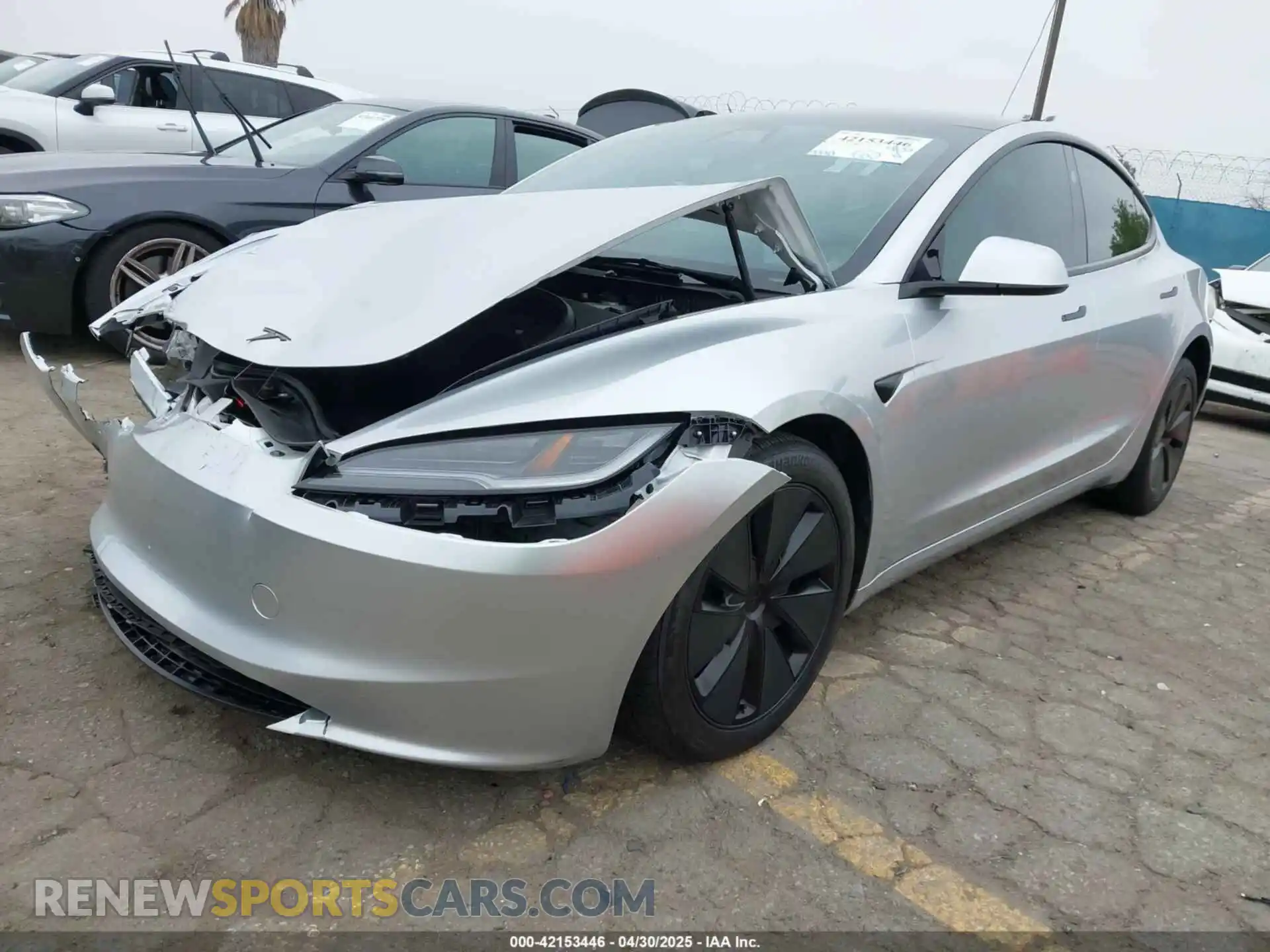 2 Photograph of a damaged car 5YJ3E1EB7RF754672 TESLA MODEL 3 2024