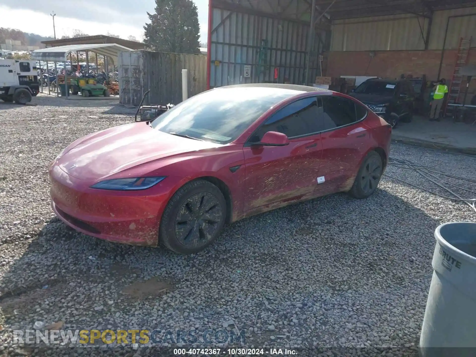 2 Photograph of a damaged car 5YJ3E1EB7RF812411 TESLA MODEL 3 2024