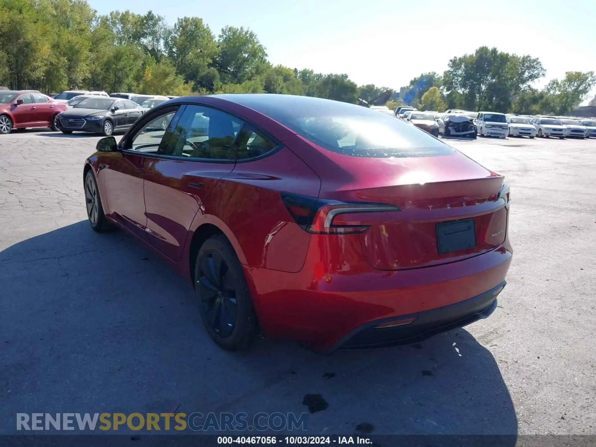 3 Photograph of a damaged car 5YJ3E1EB7RF823800 TESLA MODEL 3 2024