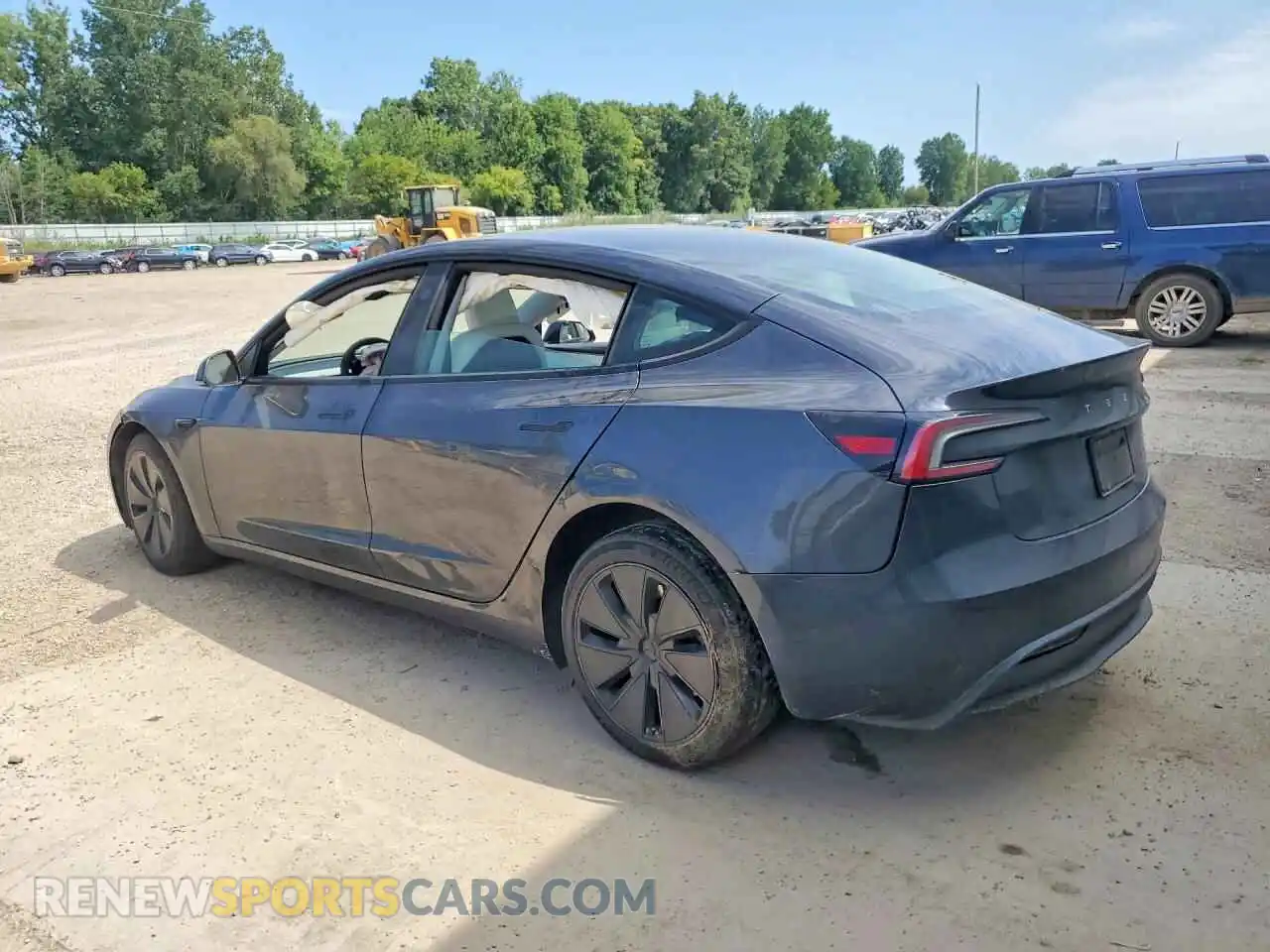 2 fotografías del automóvil dañado 5YJ3E1EB7RF836756 TESLA MODEL 3 2024