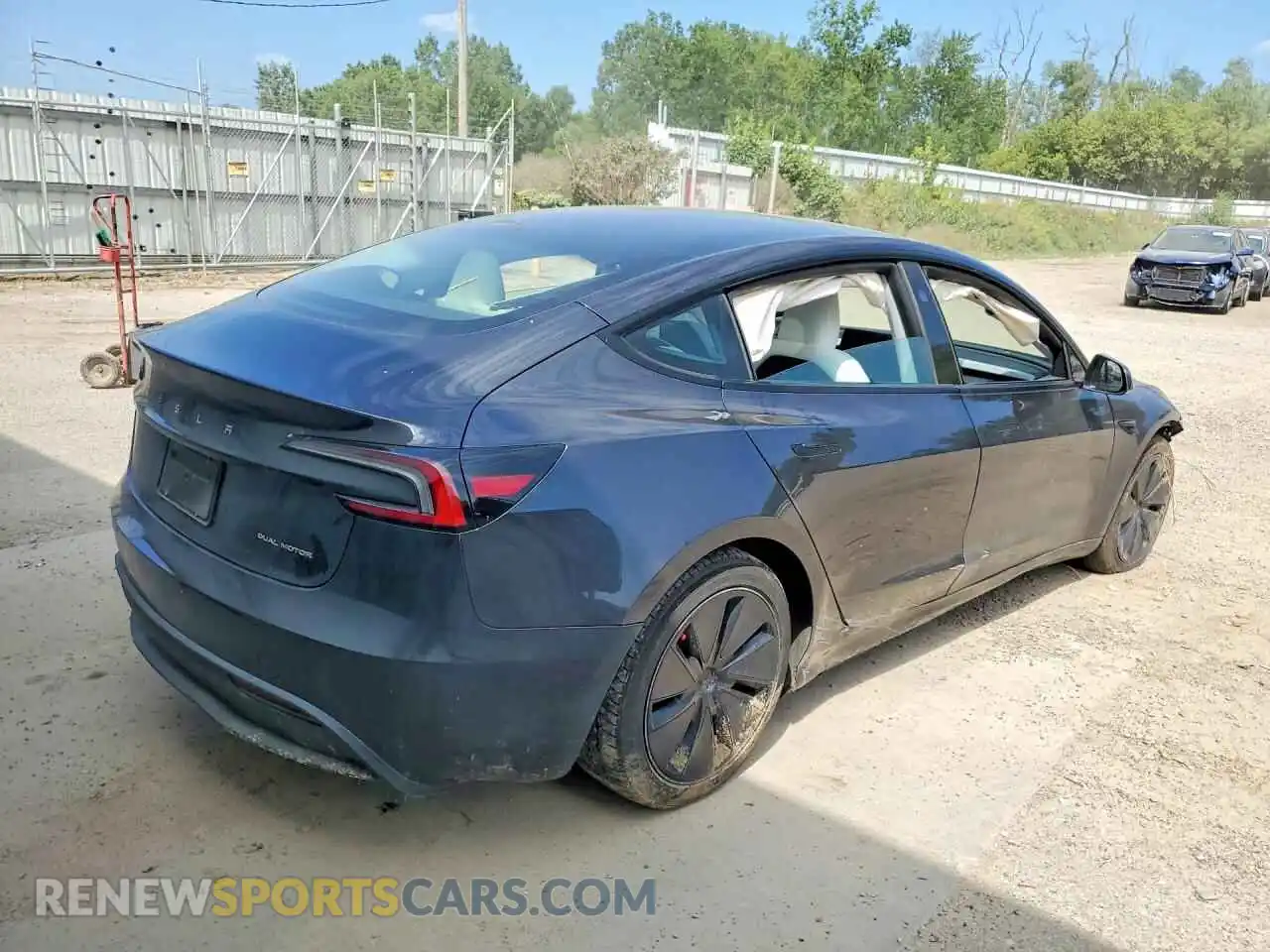 3 fotografías del automóvil dañado 5YJ3E1EB7RF836756 TESLA MODEL 3 2024