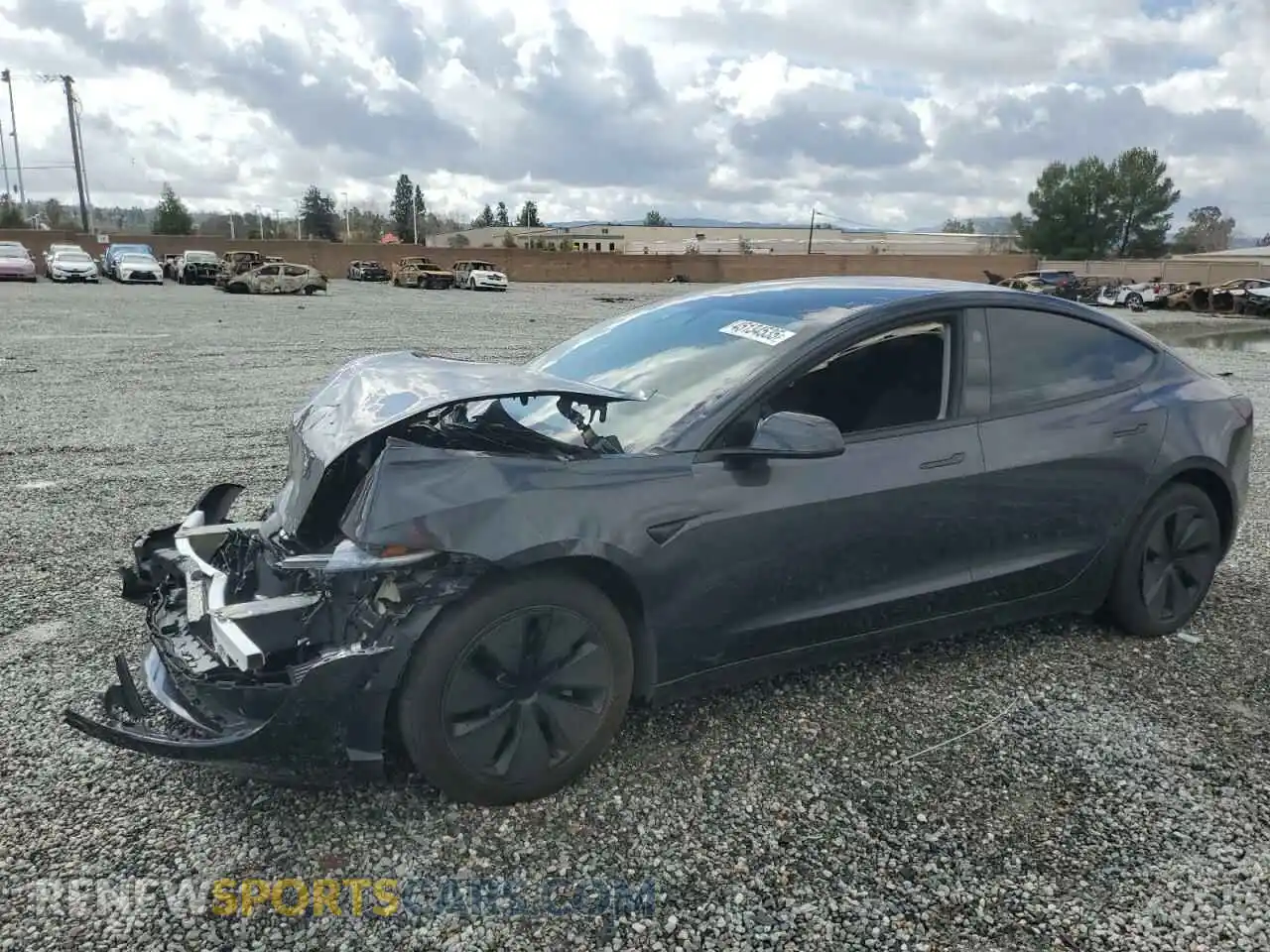 1 Photograph of a damaged car 5YJ3E1EB7RF848325 TESLA MODEL 3 2024