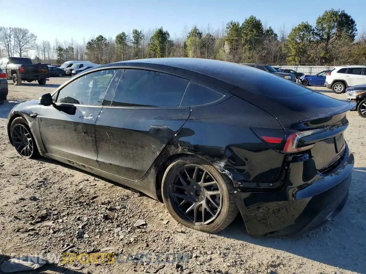 2 Photograph of a damaged car 5YJ3E1EB8RF756012 TESLA MODEL 3 2024