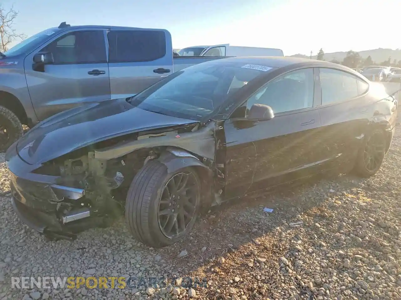 1 Photograph of a damaged car 5YJ3E1EB8RF758617 TESLA MODEL 3 2024