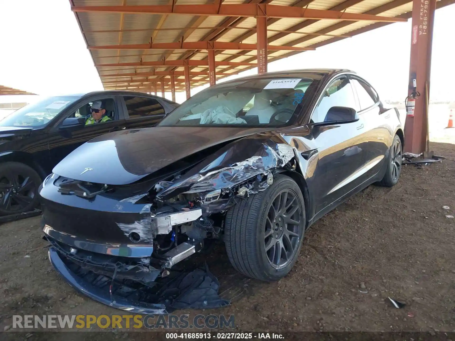 2 Фотография поврежденного автомобиля 5YJ3E1EB8RF792718 TESLA MODEL 3 2024