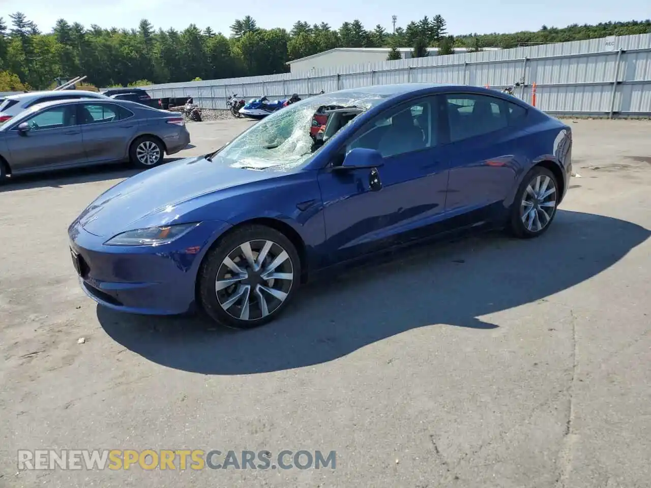 1 Photograph of a damaged car 5YJ3E1EB8RF808223 TESLA MODEL 3 2024