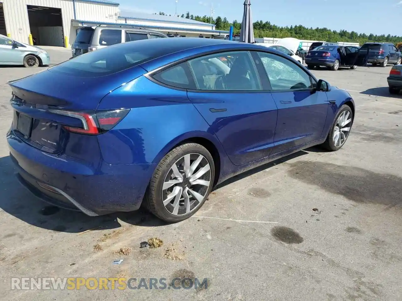 3 Photograph of a damaged car 5YJ3E1EB8RF808223 TESLA MODEL 3 2024