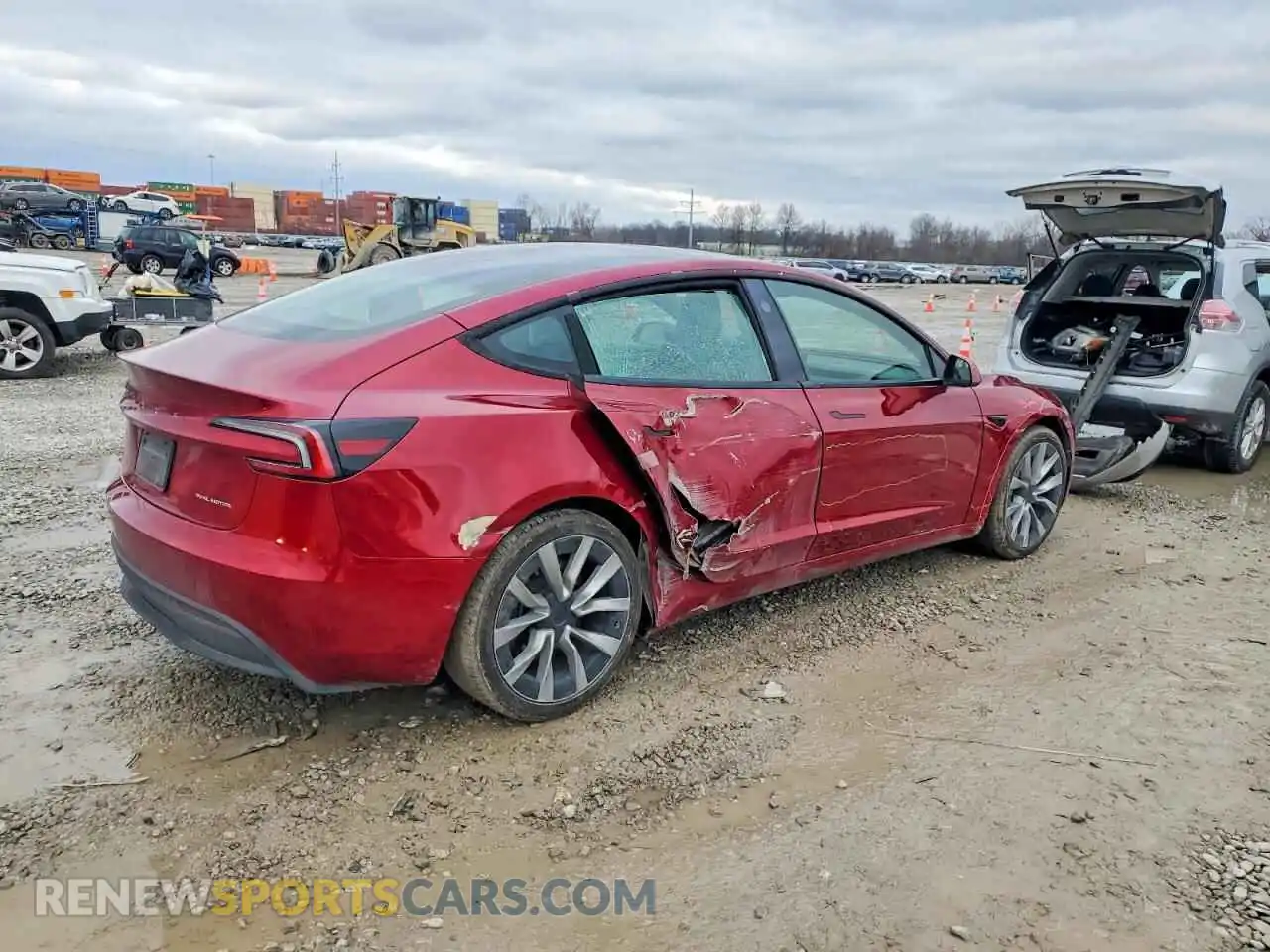 3 Photograph of a damaged car 5YJ3E1EB8RF810439 TESLA MODEL 3 2024