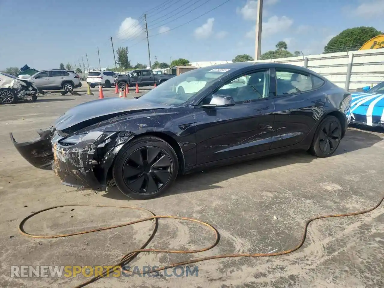 1 Photograph of a damaged car 5YJ3E1EB8RF813499 TESLA MODEL 3 2024