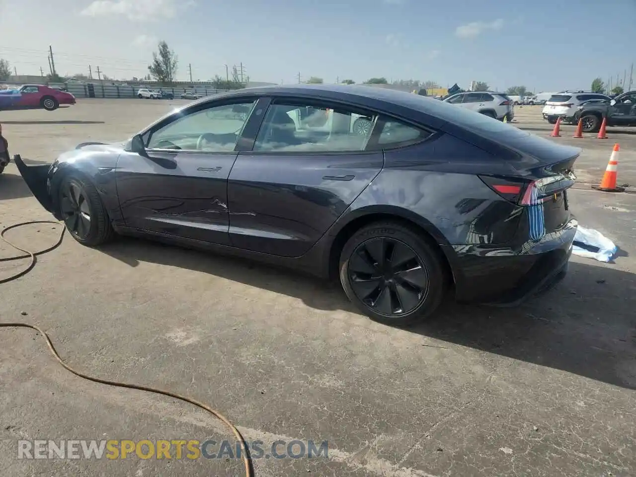 2 Photograph of a damaged car 5YJ3E1EB8RF813499 TESLA MODEL 3 2024