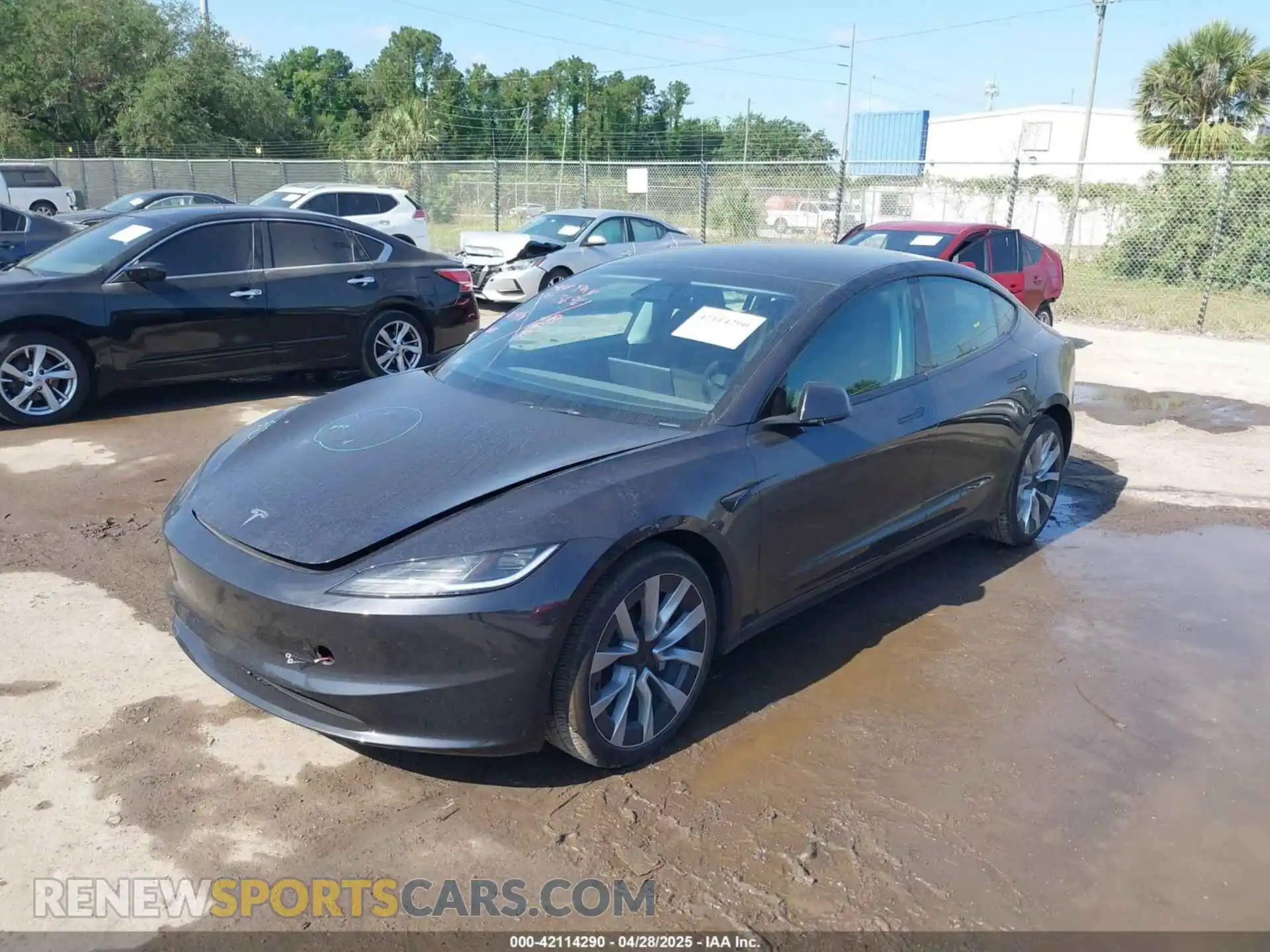 2 Photograph of a damaged car 5YJ3E1EB8RF819237 TESLA MODEL 3 2024
