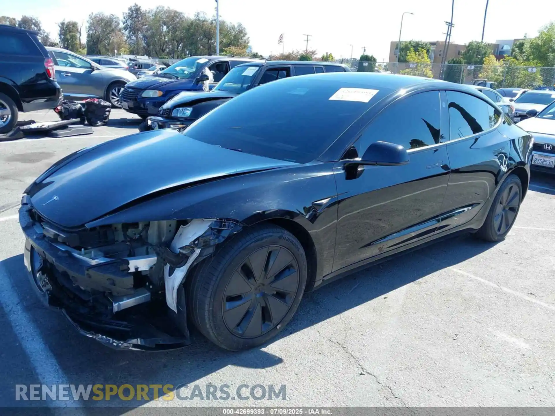 2 Photograph of a damaged car 5YJ3E1EB8RF848995 TESLA MODEL 3 2024