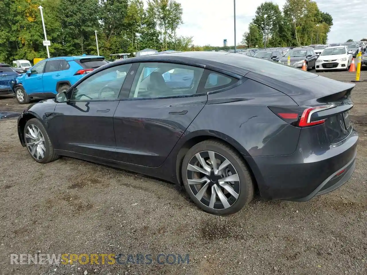 2 fotografías del automóvil dañado 5YJ3E1EB9RF731006 TESLA MODEL 3 2024