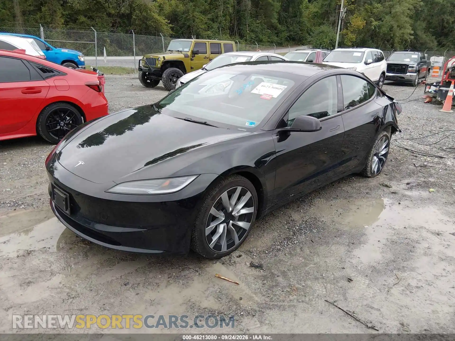 2 fotografías del automóvil dañado 5YJ3E1EB9RF731782 TESLA MODEL 3 2024
