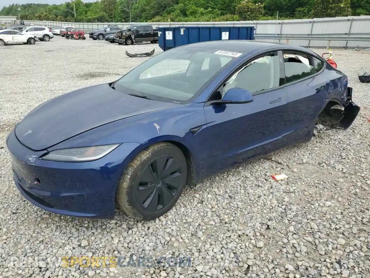 1 Photograph of a damaged car 5YJ3E1EB9RF746492 TESLA MODEL 3 2024
