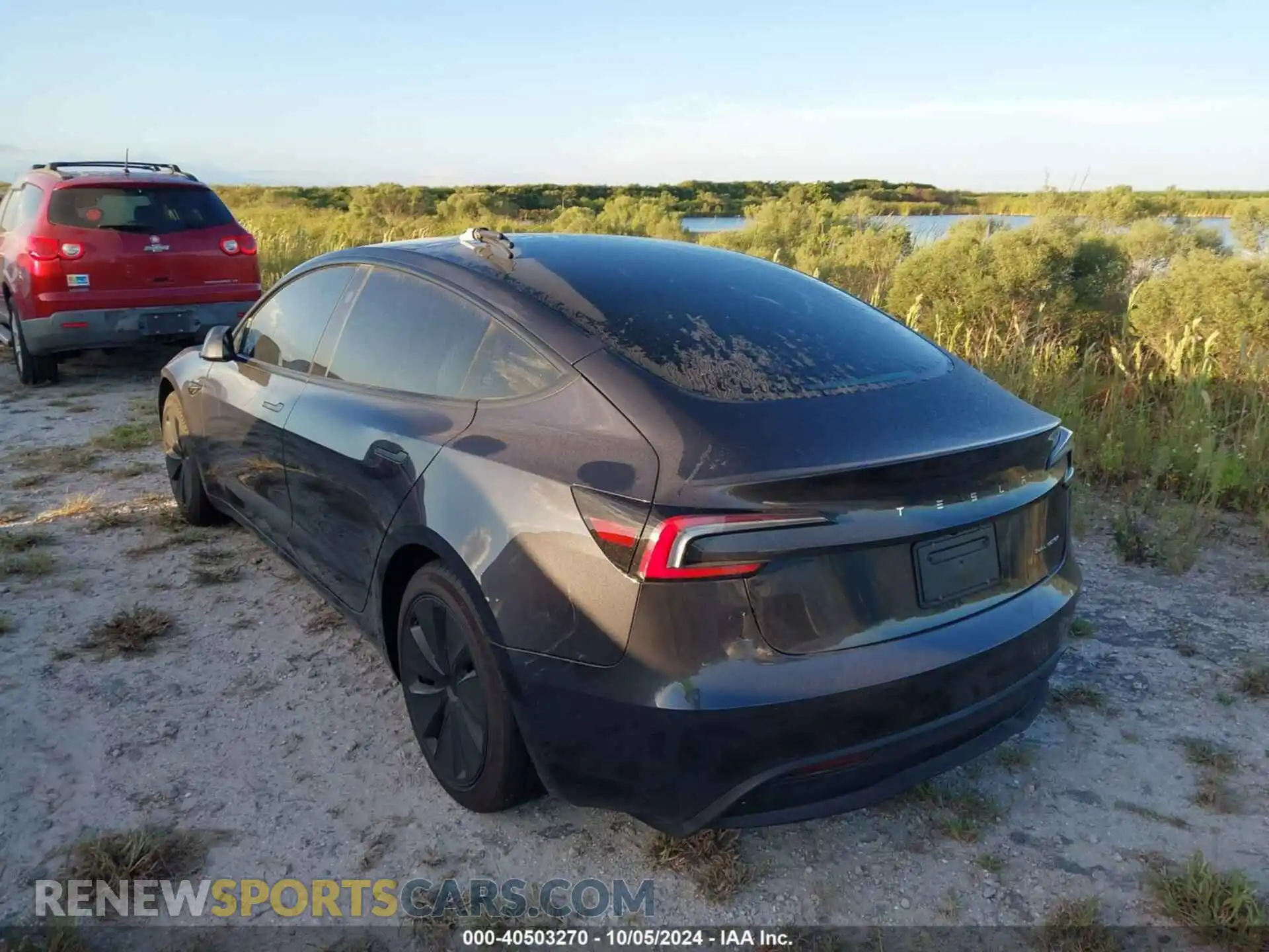 3 fotografías del automóvil dañado 5YJ3E1EB9RF755581 TESLA MODEL 3 2024