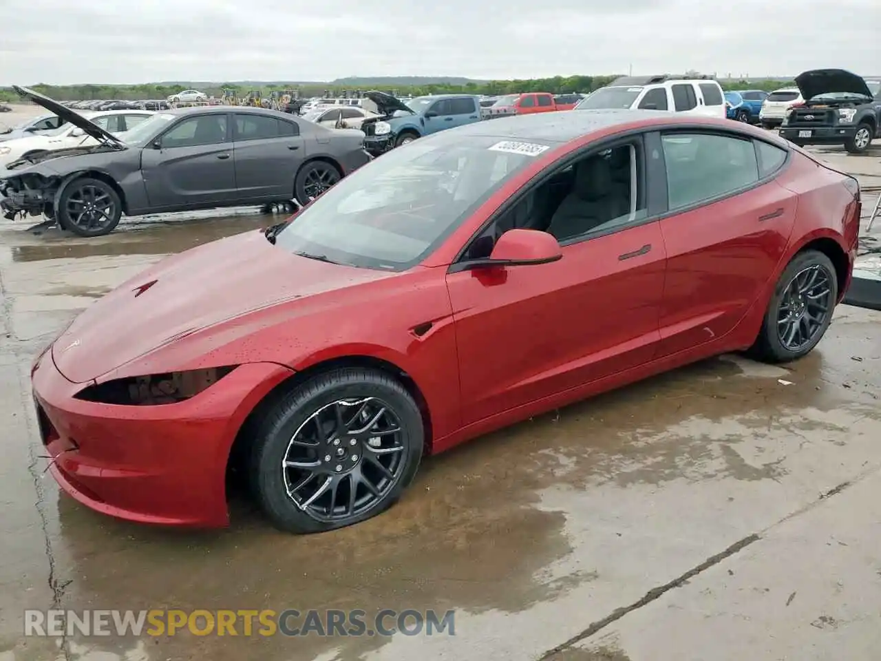 1 Photograph of a damaged car 5YJ3E1EB9RF755712 TESLA MODEL 3 2024