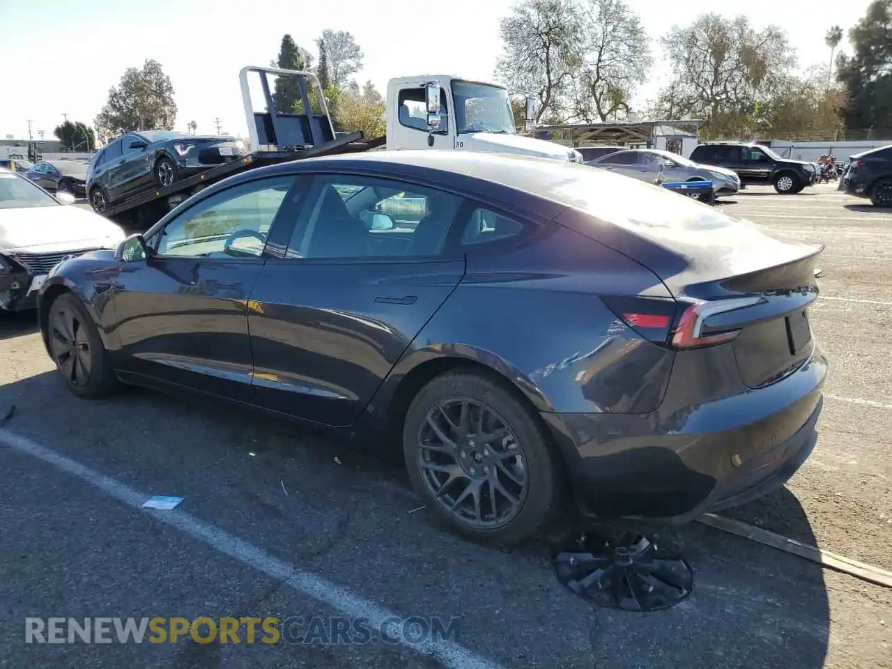 2 Photograph of a damaged car 5YJ3E1EB9RF766791 TESLA MODEL 3 2024