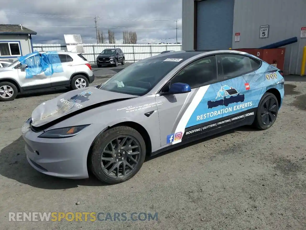 1 Photograph of a damaged car 5YJ3E1EB9RF810143 TESLA MODEL 3 2024