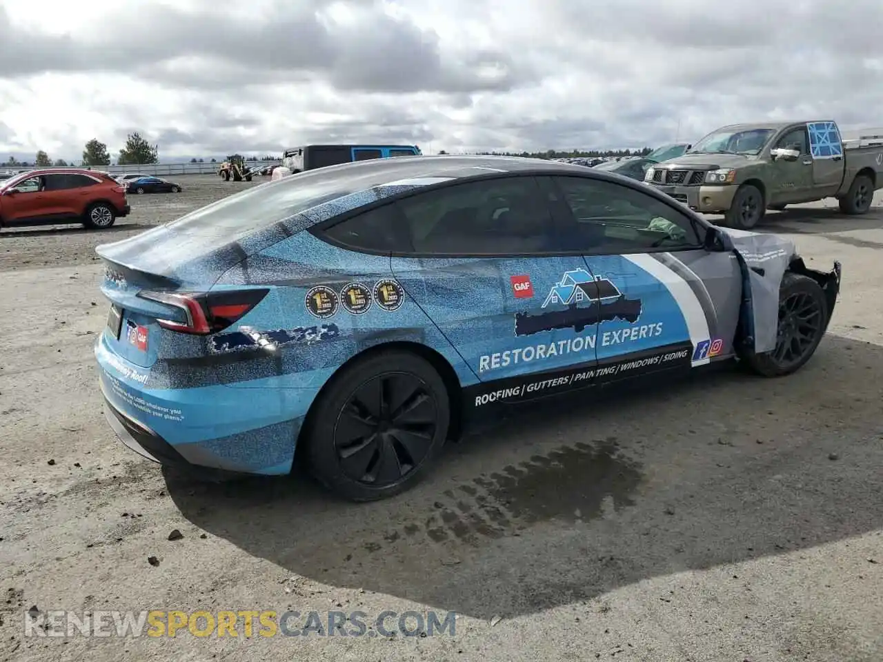 3 Photograph of a damaged car 5YJ3E1EB9RF810143 TESLA MODEL 3 2024