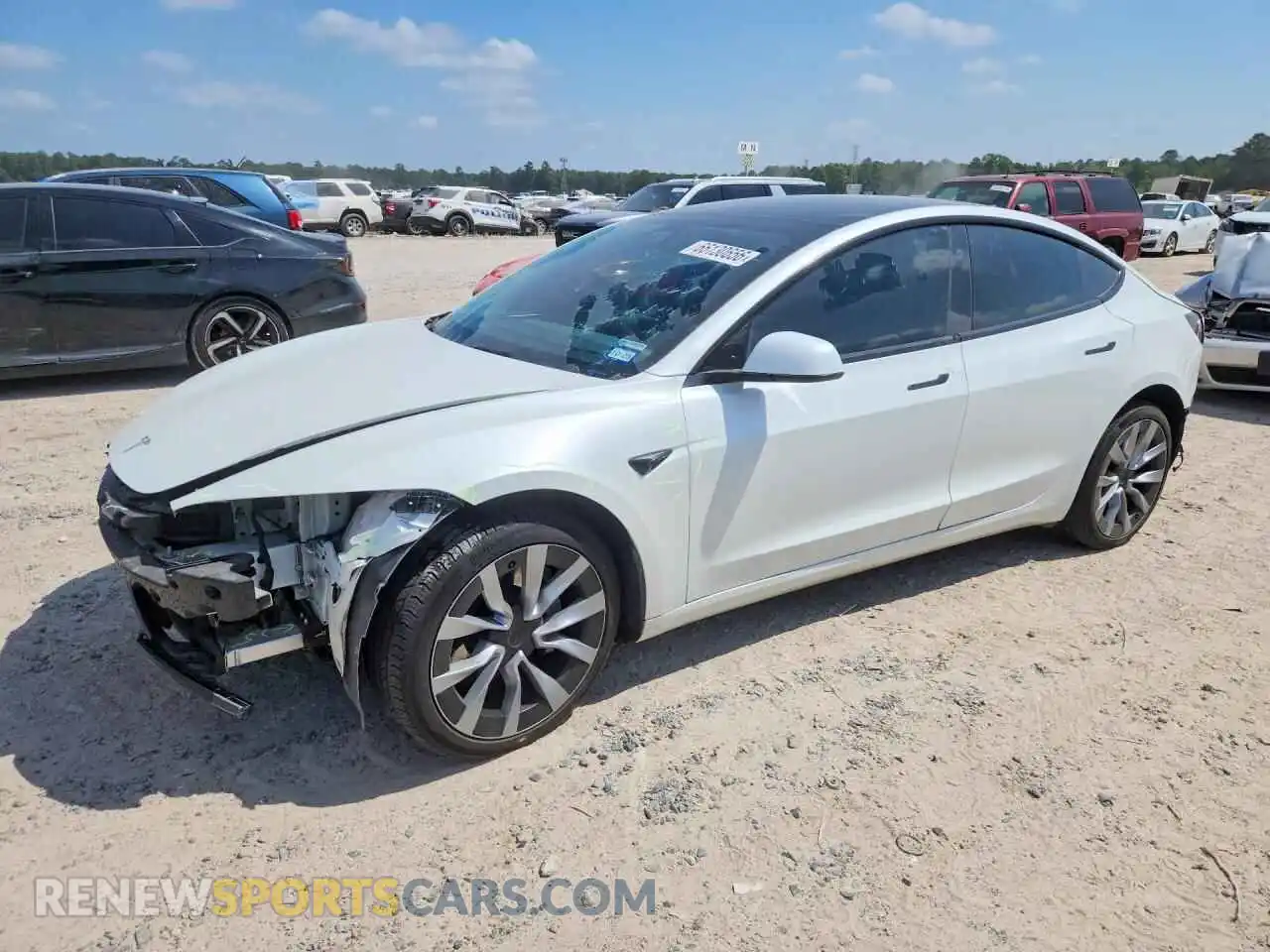 1 Photograph of a damaged car 5YJ3E1EB9RF818761 TESLA MODEL 3 2024
