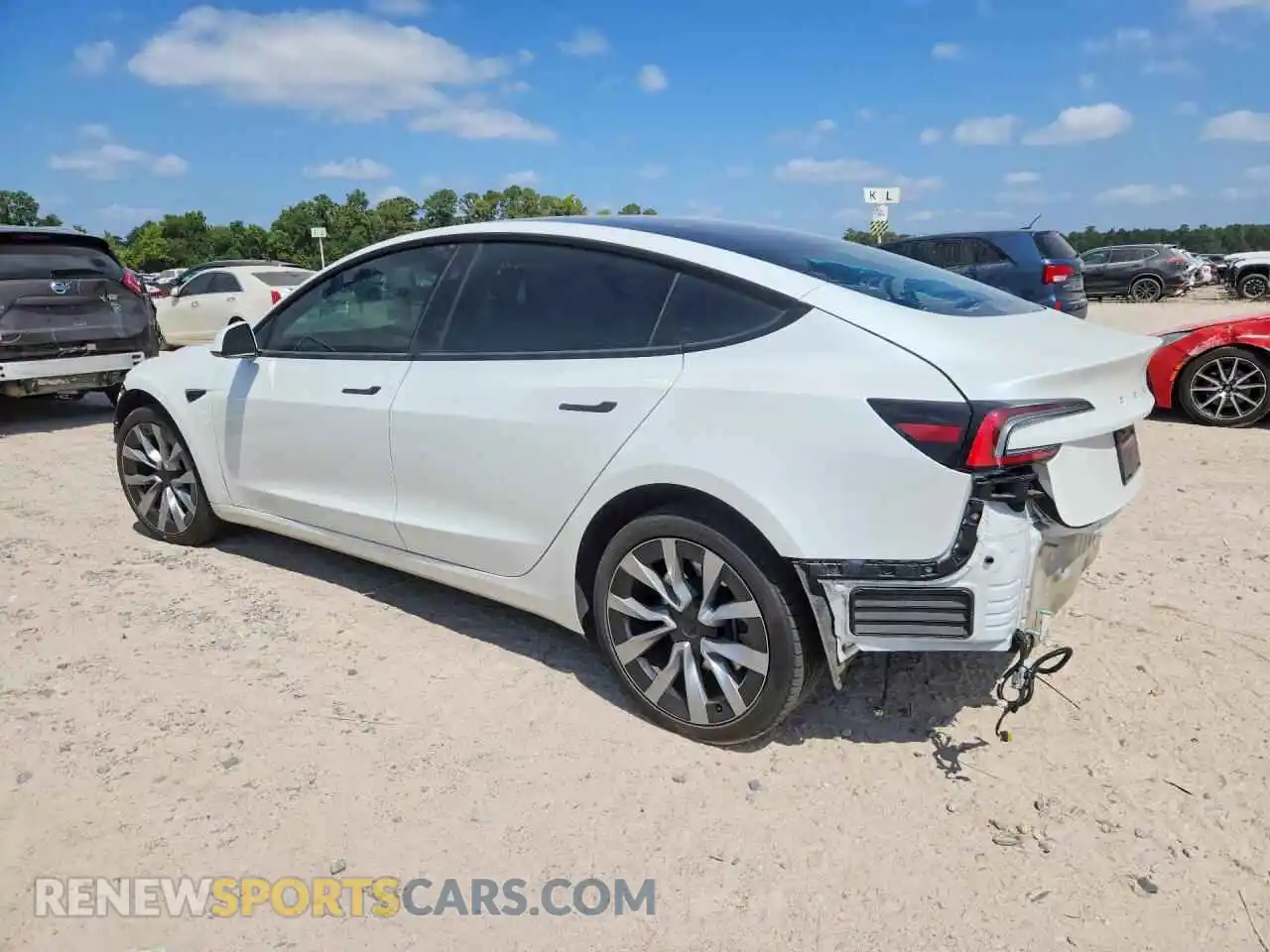 2 Photograph of a damaged car 5YJ3E1EB9RF818761 TESLA MODEL 3 2024