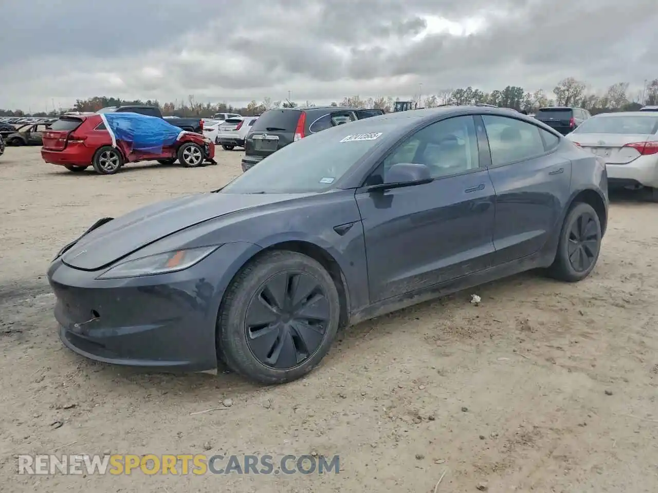 1 Photograph of a damaged car 5YJ3E1EBXRF788430 TESLA MODEL 3 2024
