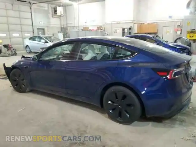 2 Photograph of a damaged car 5YJ3E1EBXRF797127 TESLA MODEL 3 2024
