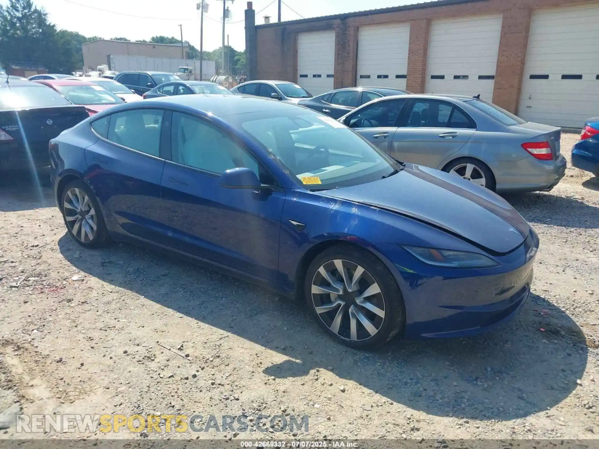 1 Photograph of a damaged car 5YJ3E1EBXRF800429 TESLA MODEL 3 2024