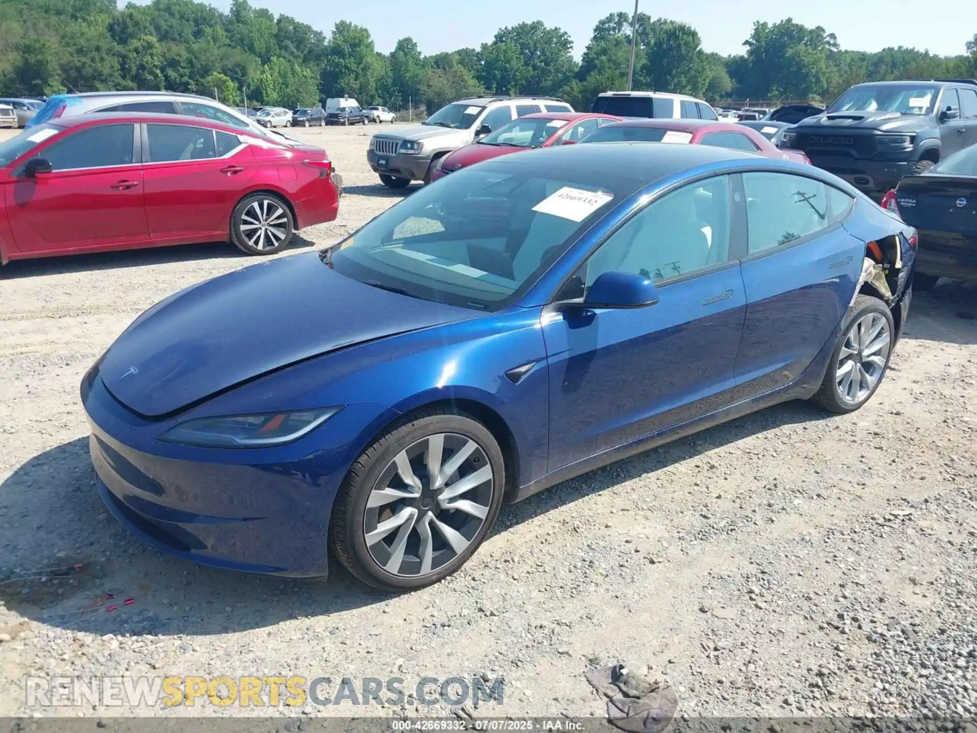 2 Photograph of a damaged car 5YJ3E1EBXRF800429 TESLA MODEL 3 2024